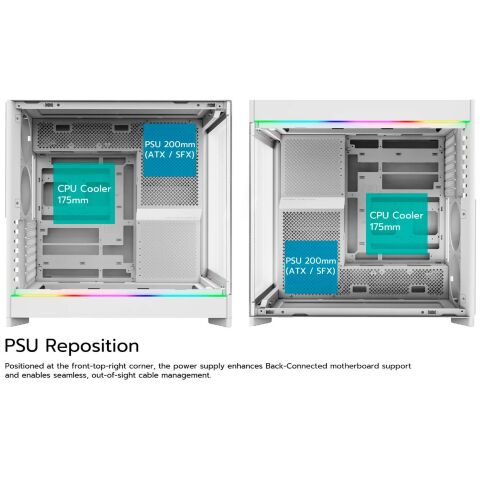 Корпус для ПК MONTECH HS02 PRO (W) - Нулевой остаток (Feed)  - Нулевой остаток (Feed) 