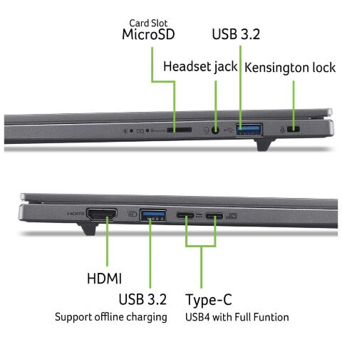 Ноутбук Acer Aspire 16 A16-61M (NX.JS3EU.002) - Нулевой остаток (Feed)  - Нулевой остаток (Feed) 