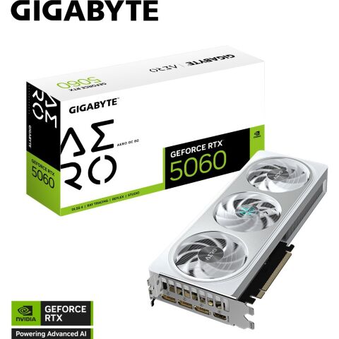 Видеокарта GIGABYTE GeForce RTX5060 8Gb AERO OC (GV-N5060AERO OC-8GD) - Видеокарты  - Видеокарты 
