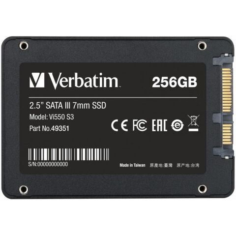 Накопитель SSD 2.5" 256GB Verbatim (49351) - Нулевой остаток (Feed)  - Нулевой остаток (Feed) 
