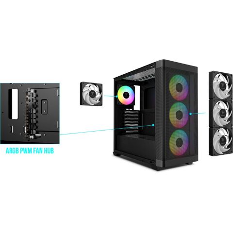 Корпус для ПК Gamdias ATHENA M3 (4711514501155) - Нулевой остаток (Feed)  - Нулевой остаток (Feed) 