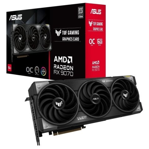 Видеокарта ASUS Radeon RX 9070 16Gb TUF OC GAMING (TUF-RX9070-O16G-GAMING) - Нулевой остаток (Feed) - Нулевой остаток (Feed)