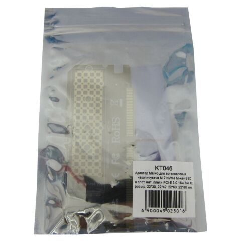 Контроллер Maiwo M.2 NVMe M-key SSD 22*30mm, 22*42mm, 22*60mm, 22*80mm to PCI (KT046) - Нулевой остаток (Feed) - Нулевой остаток (Feed)