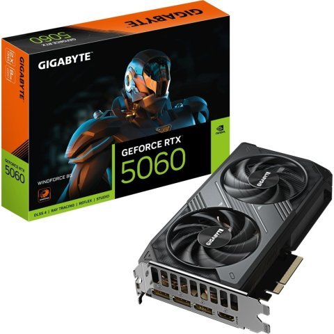 Видеокарта GIGABYTE GeForce RTX5060 8Gb WINDFORCE (GV-N5060WF2-8GD) - Нулевой остаток (Feed) - Нулевой остаток (Feed)