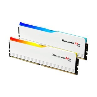 Модуль памяти для компьютера DDR5 32GB (2x16GB) 6000 MHz Ripjaws M5 RGB Matte White G.Skill (F5-6000J3636F16GX2-RM5RW)
