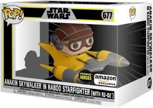 Фігурка Funko Star Wars Anakin in Naboo Sarfighter with R2-D2 фанко Енакін Скайуокер Exclusive 677