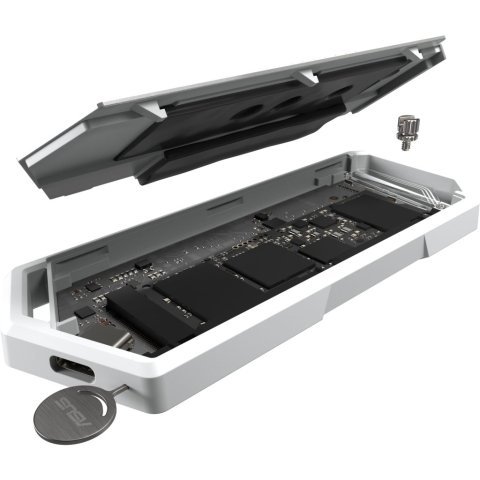 Карман внешний ASUS SSD ROG STRIX ARION ESD-S1C/WHT/G/AS PCIe NVMe M.2 2230/2242/2260/2280 USB-C 3.2 Gen 2x1 (90DD02H1-B09000) - Нулевой остаток (Feed)  - Нулевой остаток (Feed) 