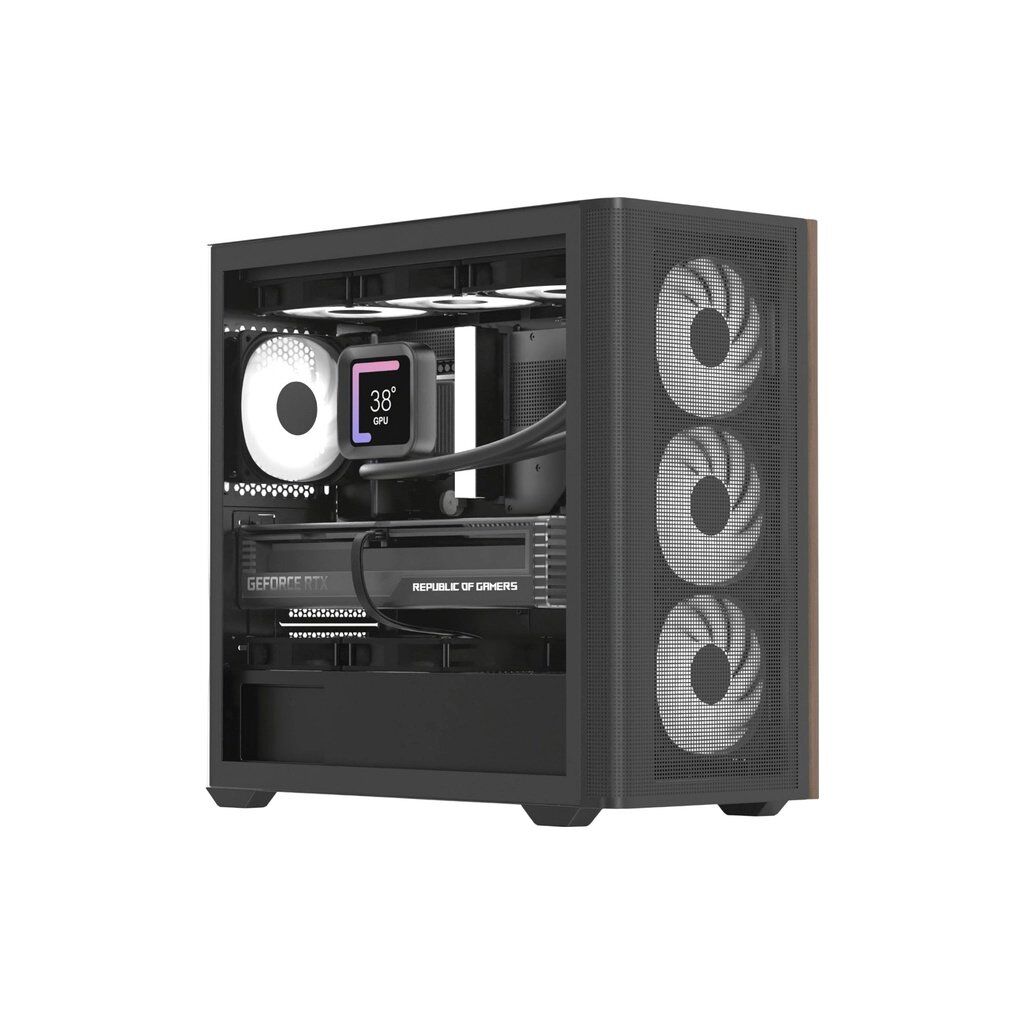 Корпус для ПК AeroCool D301A-G-BK-v2 Black (ACCS-DS03043.11)