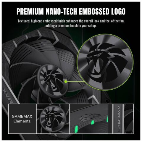 Кулер для корпуса Gamemax Tornado T12 ARGB-R - Вентиляторы к корпусам  - Вентиляторы к корпусам 