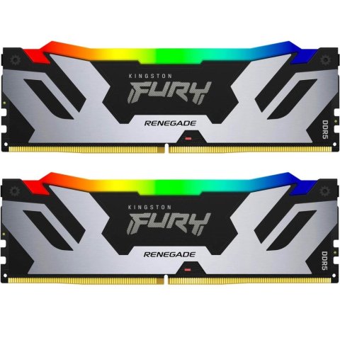 Модуль памяти для компьютера DDR5 64GB (2x32GB) 6400 MHz Renegade RGB XMP Kingston Fury (ex.HyperX) (KF564C32RSAK2-64) - Нулевой остаток (Feed) - Нулевой остаток (Feed)