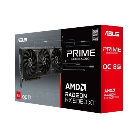 Видеокарта ASUS Radeon RX 9060 XT 8Gb PRIME OC (PRIME-RX9060XT-O8G) - Нулевой остаток (Feed) - Нулевой остаток (Feed)