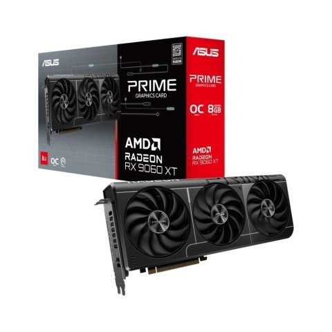Видеокарта ASUS Radeon RX 9060 XT 8Gb PRIME OC (PRIME-RX9060XT-O8G) - Нулевой остаток (Feed) - Нулевой остаток (Feed)