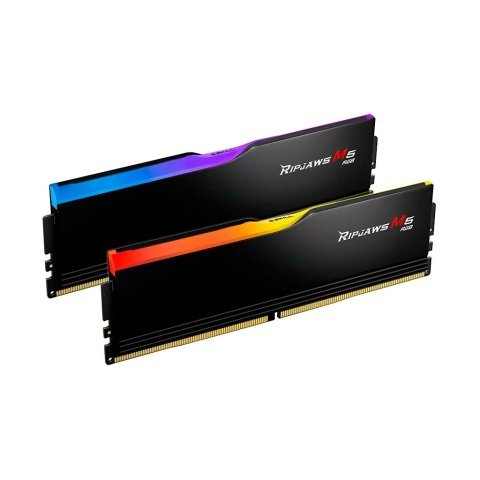 Модуль памяти для компьютера DDR5 32GB (2x16GB) 6400 MHz Ripjaws M5 RGB Matte Black G.Skill (F5-6400J3648F16GX2-RM5RK) - Нулевой остаток (Feed)  - Нулевой остаток (Feed) 