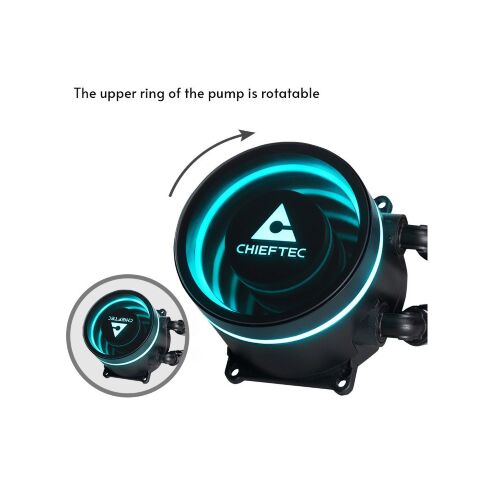 Система жидкостного охлаждения Chieftec Iceberg 360 DARK (CLC-360-BLK) - Нулевой остаток (Feed)  - Нулевой остаток (Feed) 