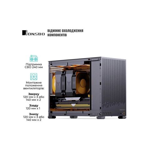 Корпус для ПК JONSBO D32 STD Black - Корпуса  - Корпуса 