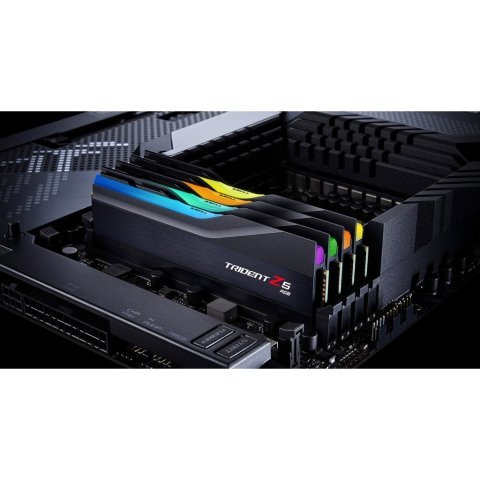 Модуль памяти для компьютера DDR5 96GB (2x48GB) 5600 MHz Trident Z5 RGB Matte Black G.Skill (F5-5600J4040D48GX2-TZ5RK) - Нулевой остаток (Feed)  - Нулевой остаток (Feed) 