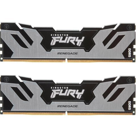 Модуль памяти для компьютера DDR5 64GB (2x32GB) 6400 MHz Renegade Silver XMP Kingston Fury (ex.HyperX) (KF564C32RSK2-64) - Нулевой остаток (Feed) - Нулевой остаток (Feed)