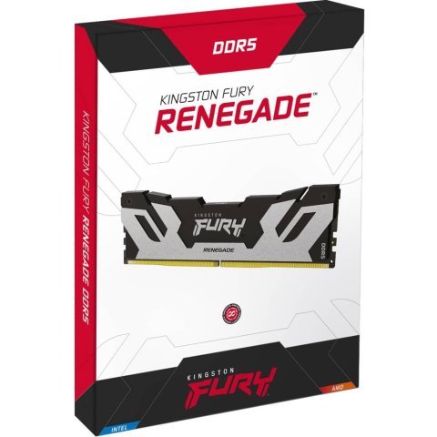 Модуль памяти для компьютера DDR5 64GB (2x32GB) 6400 MHz Renegade Silver XMP Kingston Fury (ex.HyperX) (KF564C32RSK2-64) - Нулевой остаток (Feed) - Нулевой остаток (Feed)