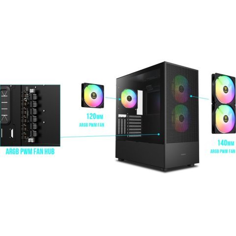 Корпус Gamdias TALOS M3 MESH (4711514500899) - Нулевой остаток (Feed) - Нулевой остаток (Feed)