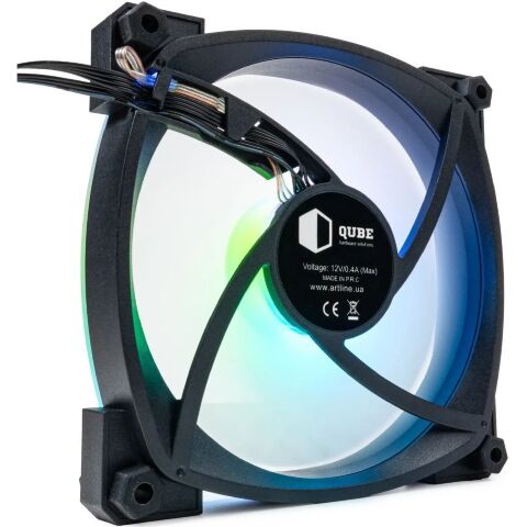 Кулер для корпуса Qube M55-1 Black - Вентиляторы к корпусам  - Вентиляторы к корпусам 