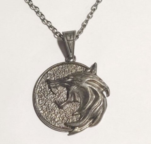 Медальйон 3D Відьмак (The Witcher) метал новий кулон Геральта з серіалу №2 -   -  