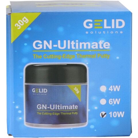 Термопаста Gelid Solutions GN-Ultimate 10W Thermal Putty 30g (TN-GN10-01) - Нулевой остаток (Feed)  - Нулевой остаток (Feed) 