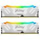 Модуль памяти для компьютера DDR5 48GB (2x24GB) 8400 MHz Renegade RGB White/Silver Kingston Fury (ex.HyperX) (KF584CU40RWAK2-48) - Нулевой остаток (Feed)  - Нулевой остаток (Feed) 
