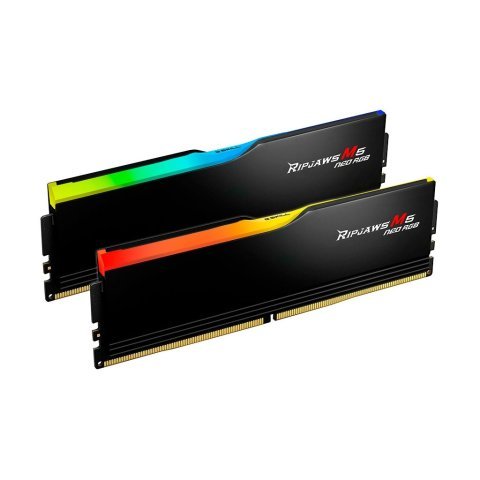 Модуль памяти для компьютера DDR5 64GB (2x32GB) 6000 MHz Ripjaws M5 Neo RGB Matte Black G.Skill (F5-6000J3636F32GX2-RM5NRK) - Нулевой остаток (Feed) - Нулевой остаток (Feed)