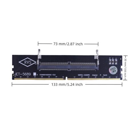 Конвертор Dynamode DDR5 Laptop SO-DIMM to Desktop DIMM RAM Memory (DM-DDR5-DIMM-Converter) - Нулевой остаток (Feed)  - Нулевой остаток (Feed) 