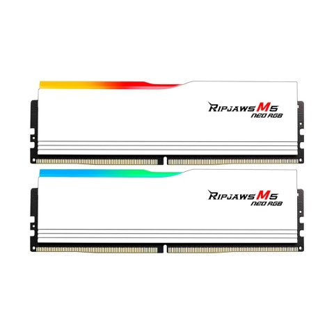 Модуль памяти для компьютера DDR5 64GB (2x32GB) 6000 MHz Ripjaws M5 Neo RGB Matte White G.Skill (F5-6000J3636F32GX2-RM5NRW) - Нулевой остаток (Feed)  - Нулевой остаток (Feed) 