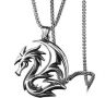 Медальйон Flying Dragon Stainless Steel Necklace