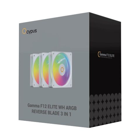 Кулер для корпуса OCYPUS GAMMA F12 ELITE WH A (GAMMA-F12-WH3AM01E-GL) - Вентиляторы к корпусам  - Вентиляторы к корпусам 