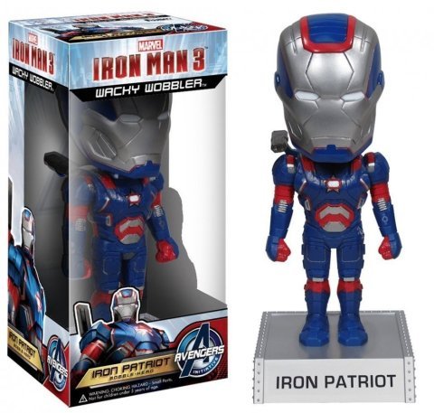 Фігурка Avengers Iron Man 3 Movie Iron Patriot 7-Inch Bobble Head -   -  