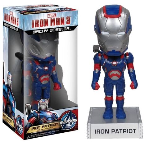 Фігурка Avengers Iron Man 3 Movie Iron Patriot 7-Inch Bobble Head -   -  