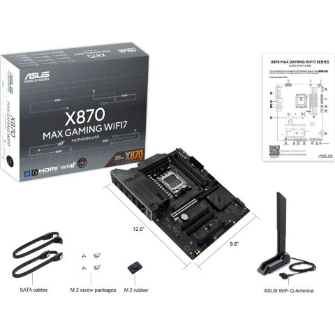 Материнская плата ASUS X870 MAX GAMING WIFI7 - Нулевой остаток (Feed)  - Нулевой остаток (Feed) 