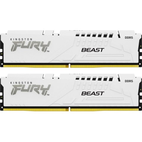 Модуль памяти для компьютера DDR5 32GB (2x16GB) 6000 MHz Beast White XMP Kingston Fury (ex.HyperX) (KF560C30BWK2-32) - Нулевой остаток (Feed) - Нулевой остаток (Feed)