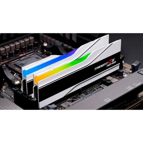 Модуль памяти для компьютера DDR5 64GB (2x32GB) 6000 MHz Trident Z5 Neo RGB Matte White G.Skill (F5-6000J3636F32GX2-TZ5NRW) - Нулевой остаток (Feed)  - Нулевой остаток (Feed) 