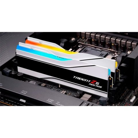 Модуль памяти для компьютера DDR5 64GB (2x32GB) 6000 MHz Trident Z5 Neo RGB Matte White G.Skill (F5-6000J3636F32GX2-TZ5NRW) - Нулевой остаток (Feed)  - Нулевой остаток (Feed) 
