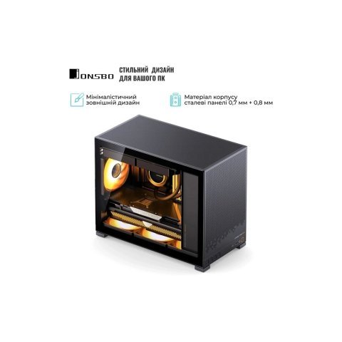 Корпус JONSBO D32 STD Black - Нулевой остаток (Feed) - Нулевой остаток (Feed)