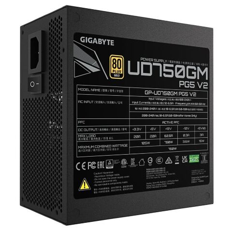 Блок питания GIGABYTE 750W (GP-UD750GM PG5 V2) - Нулевой остаток (Feed)  - Нулевой остаток (Feed) 