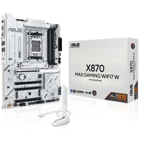 Материнская плата ASUS X870 MAX GAMING WIFI7 W - Нулевой остаток (Feed)  - Нулевой остаток (Feed) 