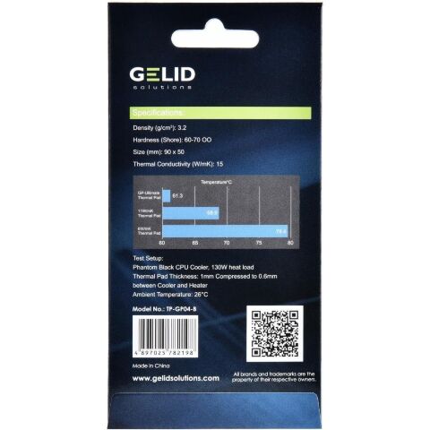 Термопрокладка Gelid Solutions GP-Ultimate 90x50x0.5 mm (TP-GP04-A) - Нулевой остаток (Feed) - Нулевой остаток (Feed)