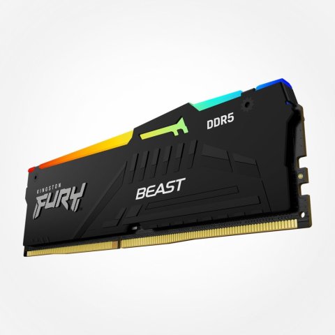 Модуль памяти для компьютера DDR5 64GB (2x32GB) 5200 MHz Beast RGB EXPO Kingston Fury (ex.HyperX) (KF552C36BBEAK2-64) - Нулевой остаток (Feed)  - Нулевой остаток (Feed) 