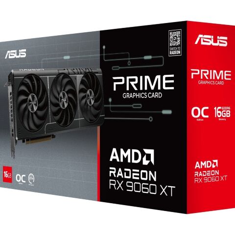 Видеокарта ASUS Radeon RX 9060 XT 16Gb PRIME OC (PRIME-RX9060XT-O16G) - Нулевой остаток (Feed) - Нулевой остаток (Feed)