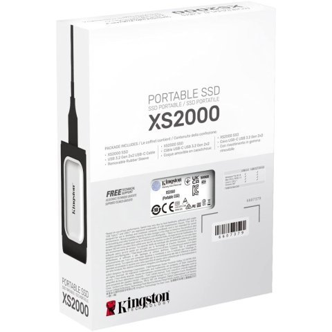 Накопитель SSD USB Type-C 500GB XS2000 Kingston (SXS2000/500GA) - Нулевой остаток (Feed)  - Нулевой остаток (Feed) 