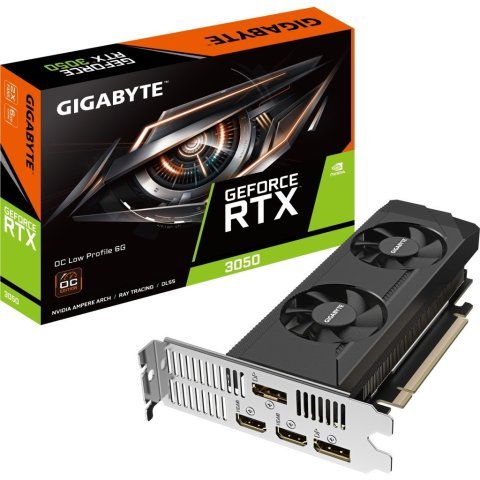 Видеокарта GIGABYTE GeForce RTX3050 6Gb OC LP (GV-N3050OC-6GL) - Нулевой остаток (Feed) - Нулевой остаток (Feed)