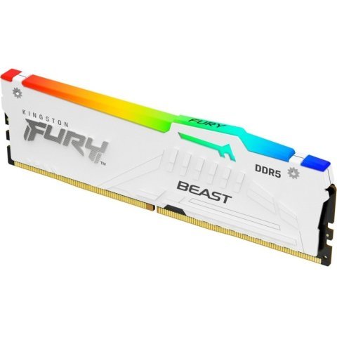Модуль памяти для компьютера DDR5 32GB 6000 MHz Beast White RGB EXPO Kingston Fury (ex.HyperX) (KF560C30BWEA-32) - Нулевой остаток (Feed) - Нулевой остаток (Feed)