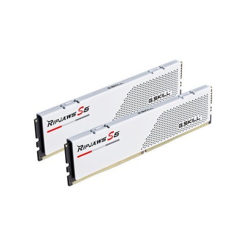 Модуль памяти для компьютера DDR5 32GB (2x16GB) 5600 MHz Ripjaws S5 White G.Skill (F5-5600J4040C16GX2-RS5W) - Нулевой остаток (Feed) - Нулевой остаток (Feed)