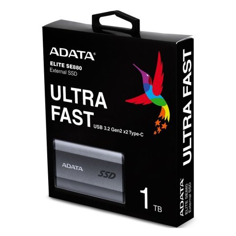 Накопитель SSD USB 3.2 1TB ADATA (AELI-SE880-1TCGY) - Нулевой остаток (Feed)  - Нулевой остаток (Feed) 