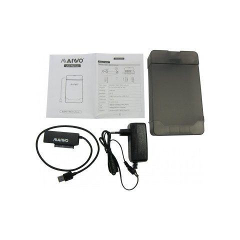 Карман внешний Maiwo K104A USB 3.0 - SATA III, с блоком питания 12В/2А (K10435) - Нулевой остаток (Feed)  - Нулевой остаток (Feed) 